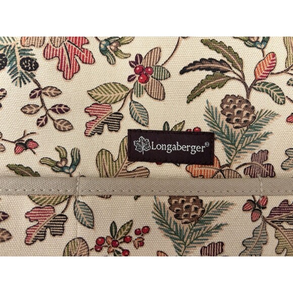 Longaberger Autumn Path Booking Tote Woodsy Open Top Acorn Leaves Fall EUC - Picture 6 of 10